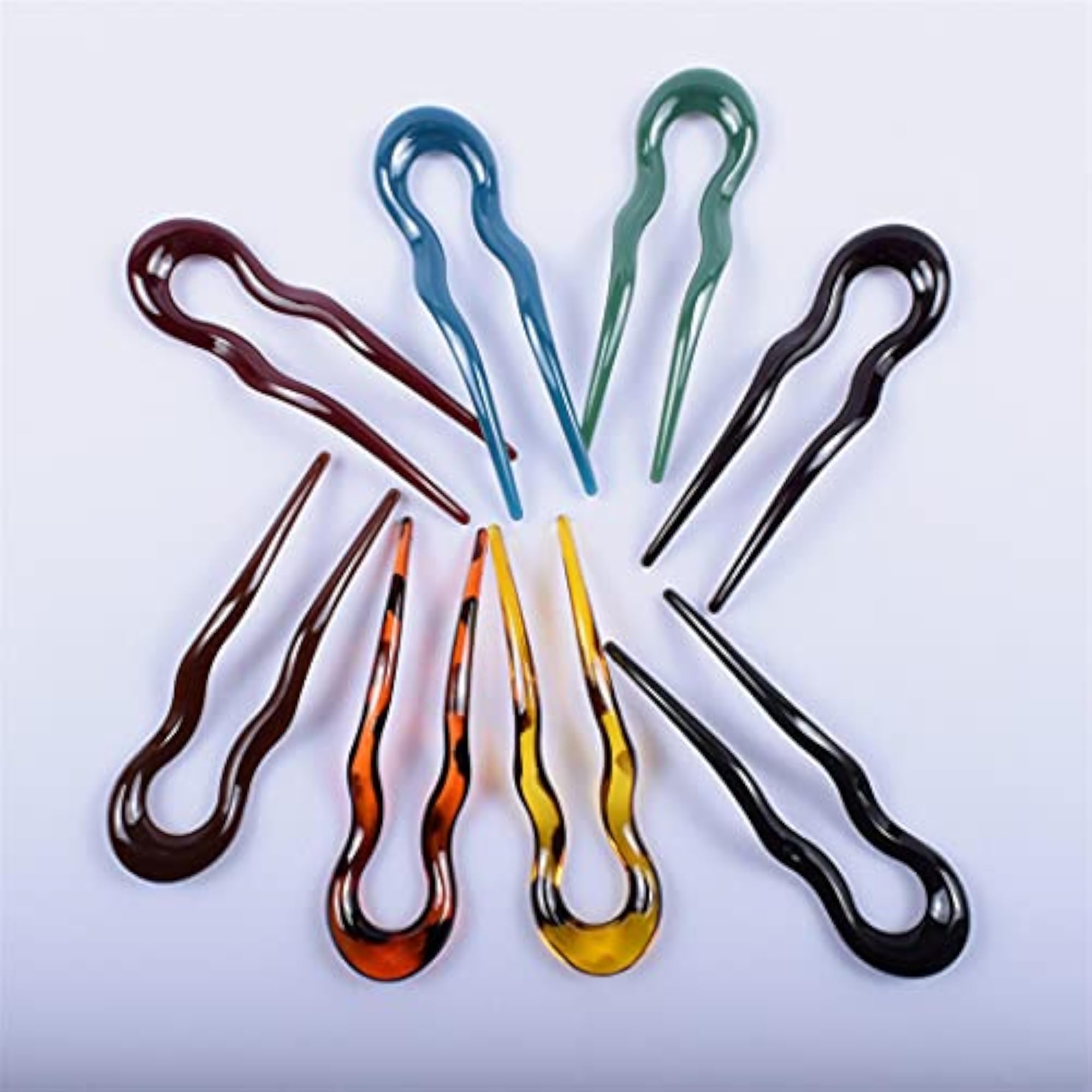 Multicolor U Shaped Hair Pins for Classic Styling
